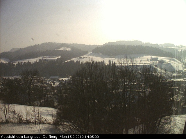 Webcam-Bild: Aussicht vom Dorfberg in Langnau 20100215-140500