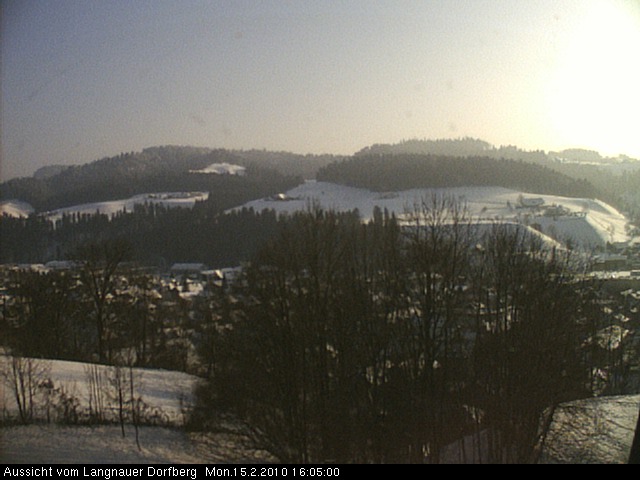 Webcam-Bild: Aussicht vom Dorfberg in Langnau 20100215-160500