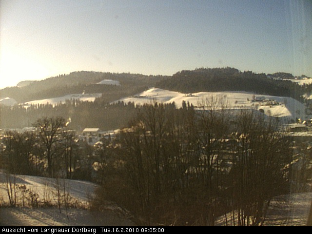 Webcam-Bild: Aussicht vom Dorfberg in Langnau 20100216-090500