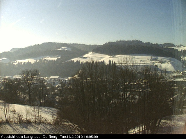 Webcam-Bild: Aussicht vom Dorfberg in Langnau 20100216-100500