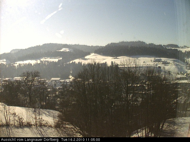 Webcam-Bild: Aussicht vom Dorfberg in Langnau 20100216-110500