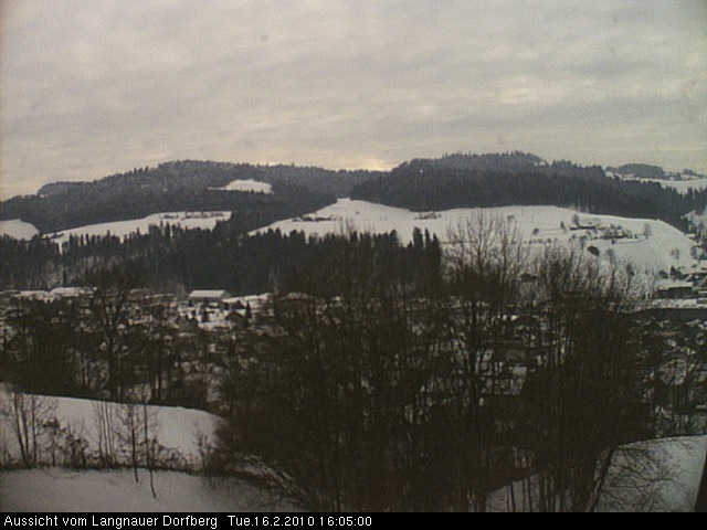 Webcam-Bild: Aussicht vom Dorfberg in Langnau 20100216-160500