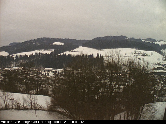 Webcam-Bild: Aussicht vom Dorfberg in Langnau 20100218-080500