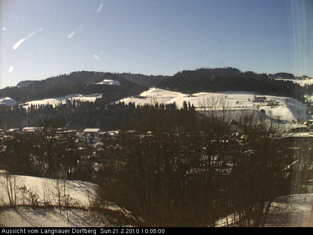 Webcam-Bild: Aussicht vom Dorfberg in Langnau 20100221-100500