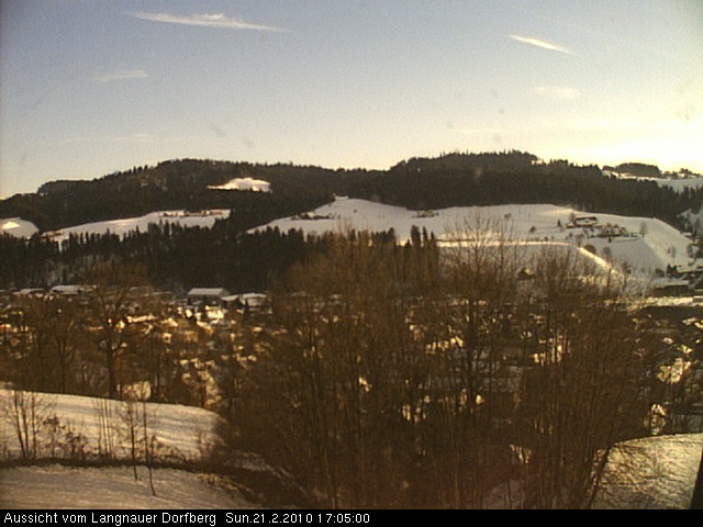 Webcam-Bild: Aussicht vom Dorfberg in Langnau 20100221-170500