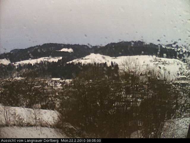 Webcam-Bild: Aussicht vom Dorfberg in Langnau 20100222-080500