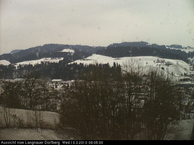Webcam-Bild: Aussicht vom Dorfberg in Langnau 20100310-080500