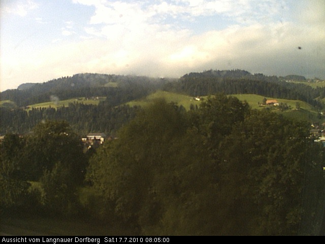 Webcam-Bild: Aussicht vom Dorfberg in Langnau 20100717-080500