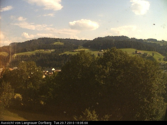 Webcam-Bild: Aussicht vom Dorfberg in Langnau 20100720-180500