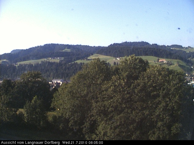 Webcam-Bild: Aussicht vom Dorfberg in Langnau 20100721-080500