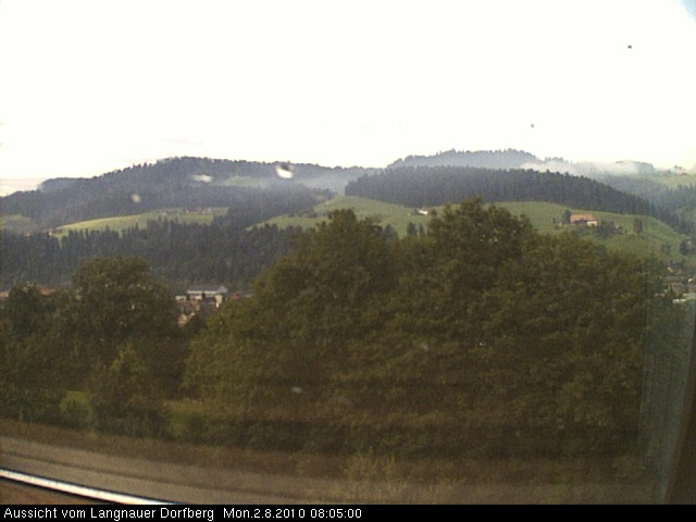 Webcam-Bild: Aussicht vom Dorfberg in Langnau 20100802-080500