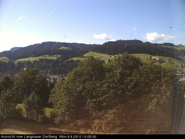 Webcam-Bild: Aussicht vom Dorfberg in Langnau 20100809-100500