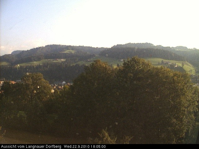 Webcam-Bild: Aussicht vom Dorfberg in Langnau 20100922-180500