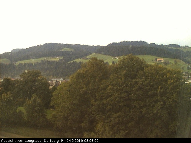 Webcam-Bild: Aussicht vom Dorfberg in Langnau 20100924-080500