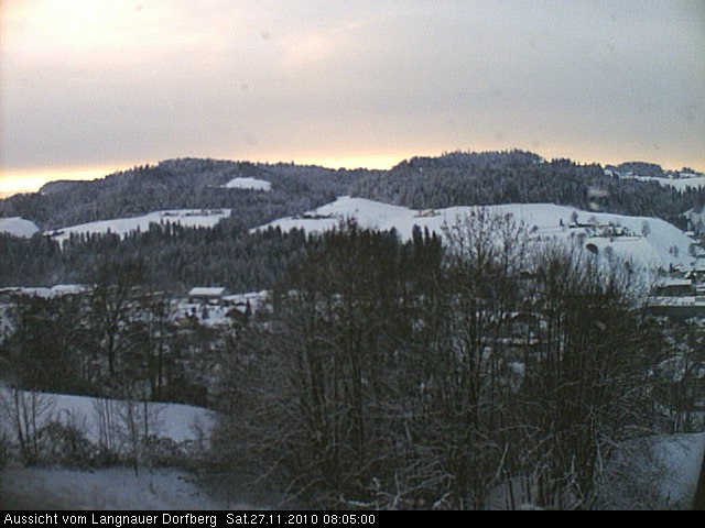 Webcam-Bild: Aussicht vom Dorfberg in Langnau 20101127-080500