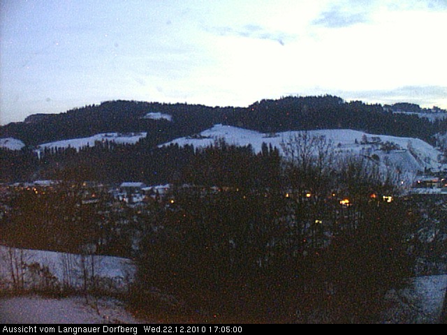 Webcam-Bild: Aussicht vom Dorfberg in Langnau 20101222-170500