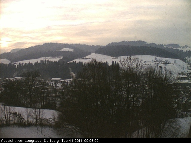 Webcam-Bild: Aussicht vom Dorfberg in Langnau 20110104-090500