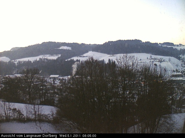 Webcam-Bild: Aussicht vom Dorfberg in Langnau 20110105-080500