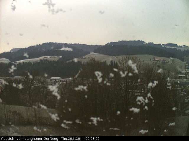 Webcam-Bild: Aussicht vom Dorfberg in Langnau 20110120-090500