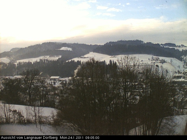 Webcam-Bild: Aussicht vom Dorfberg in Langnau 20110124-090500