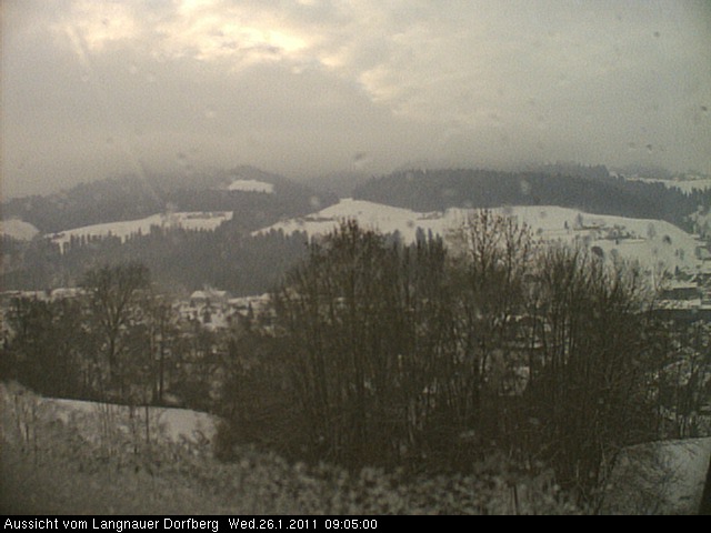 Webcam-Bild: Aussicht vom Dorfberg in Langnau 20110126-090500