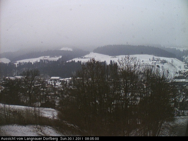 Webcam-Bild: Aussicht vom Dorfberg in Langnau 20110130-080500
