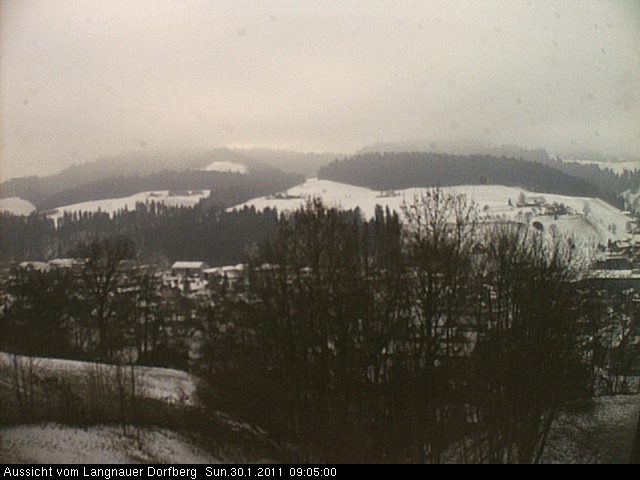 Webcam-Bild: Aussicht vom Dorfberg in Langnau 20110130-090500