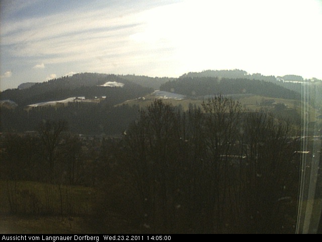 Webcam-Bild: Aussicht vom Dorfberg in Langnau 20110223-140500