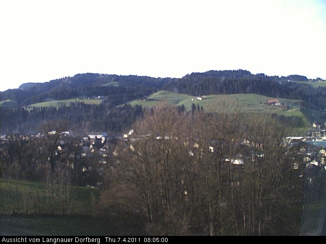 Webcam-Bild: Aussicht vom Dorfberg in Langnau 20110407-080500
