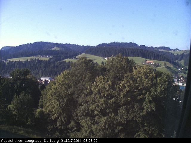 Webcam-Bild: Aussicht vom Dorfberg in Langnau 20110702-080500