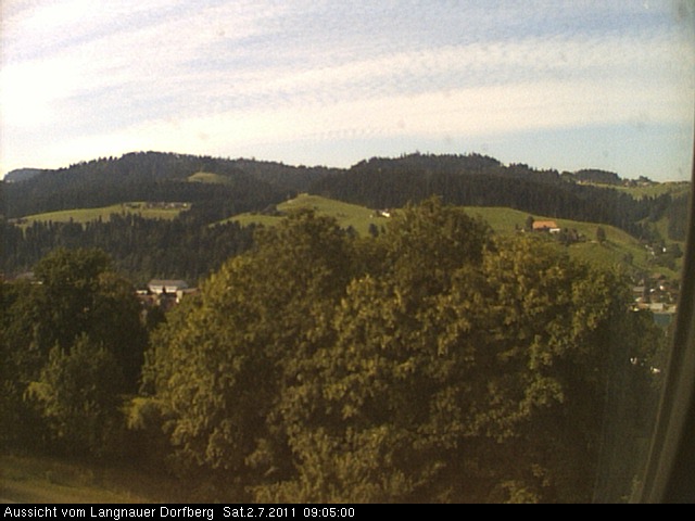 Webcam-Bild: Aussicht vom Dorfberg in Langnau 20110702-090500