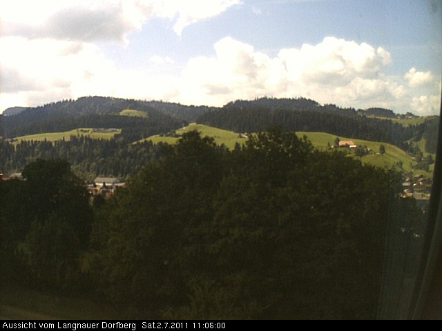 Webcam-Bild: Aussicht vom Dorfberg in Langnau 20110702-110500