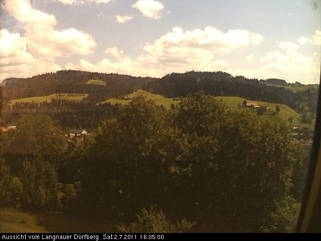 Webcam-Bild: Aussicht vom Dorfberg in Langnau 20110702-160500