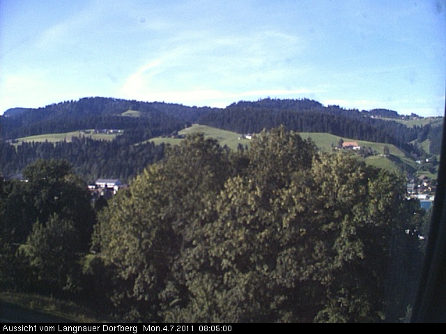 Webcam-Bild: Aussicht vom Dorfberg in Langnau 20110704-080500