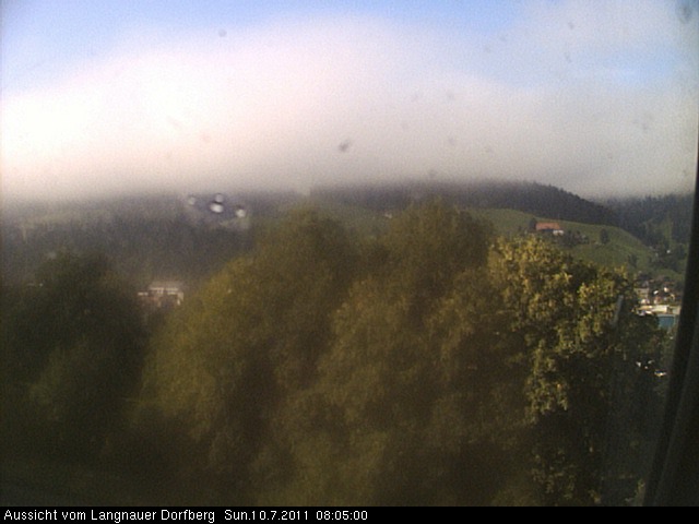 Webcam-Bild: Aussicht vom Dorfberg in Langnau 20110710-080500