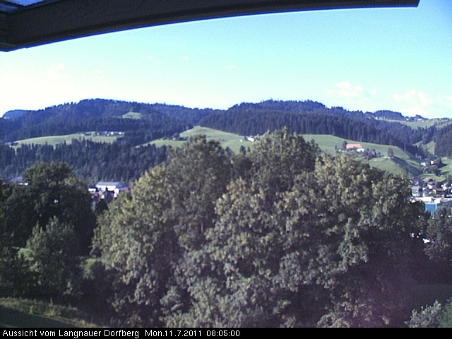 Webcam-Bild: Aussicht vom Dorfberg in Langnau 20110711-080500