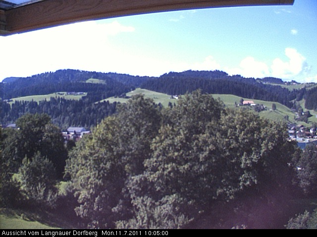 Webcam-Bild: Aussicht vom Dorfberg in Langnau 20110711-100500