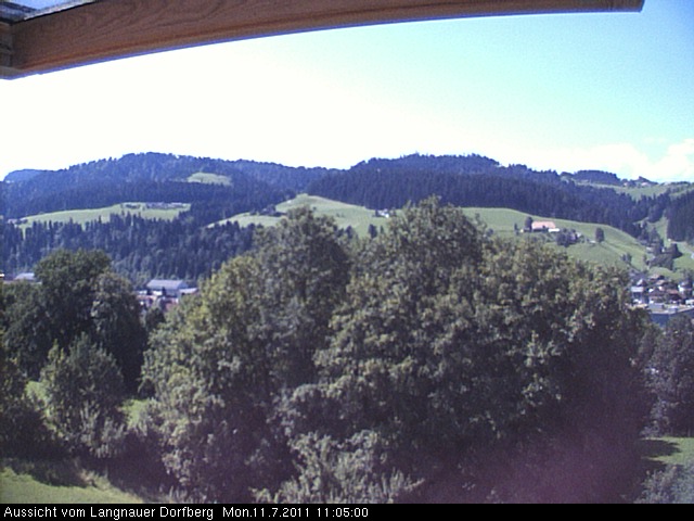 Webcam-Bild: Aussicht vom Dorfberg in Langnau 20110711-110500