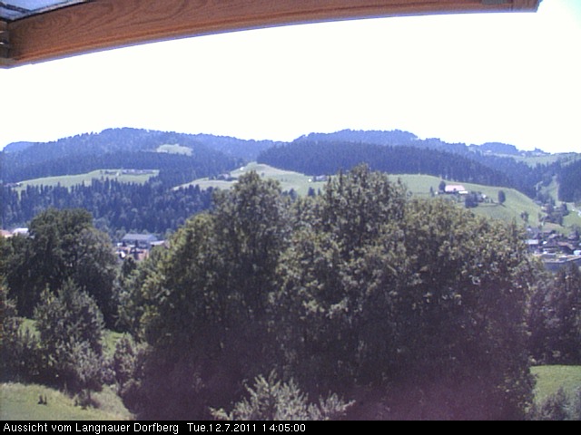 Webcam-Bild: Aussicht vom Dorfberg in Langnau 20110712-140500