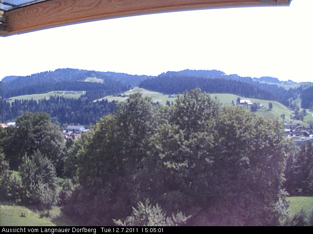Webcam-Bild: Aussicht vom Dorfberg in Langnau 20110712-150501