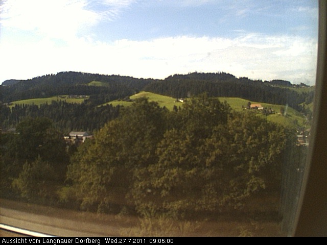 Webcam-Bild: Aussicht vom Dorfberg in Langnau 20110727-090500