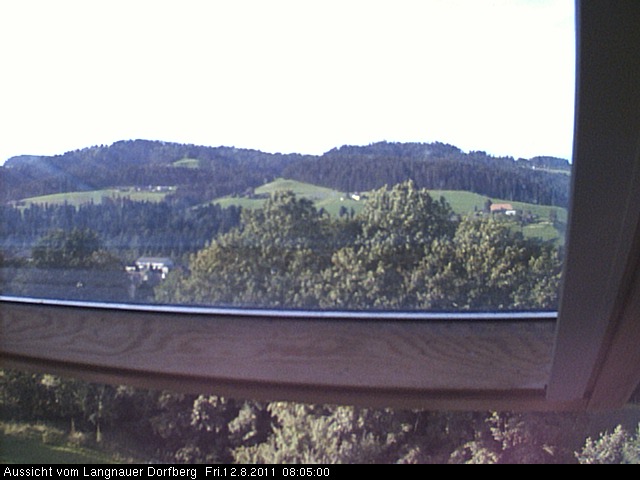 Webcam-Bild: Aussicht vom Dorfberg in Langnau 20110812-080500