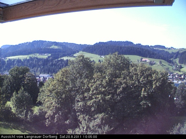 Webcam-Bild: Aussicht vom Dorfberg in Langnau 20110820-100500