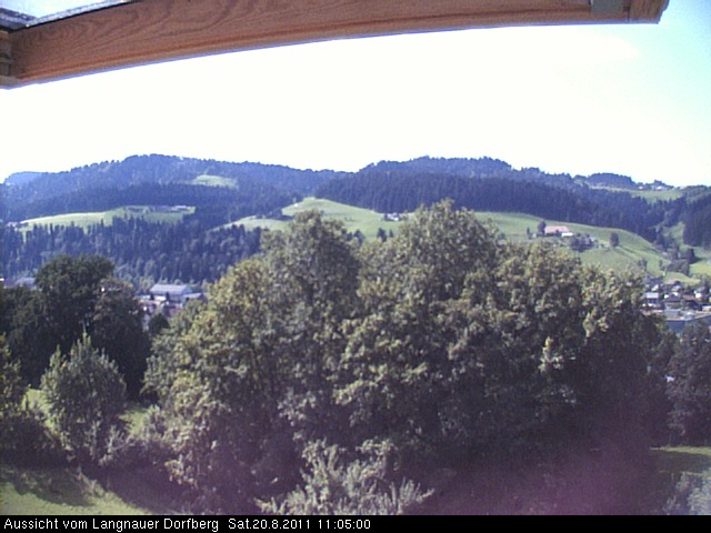 Webcam-Bild: Aussicht vom Dorfberg in Langnau 20110820-110500