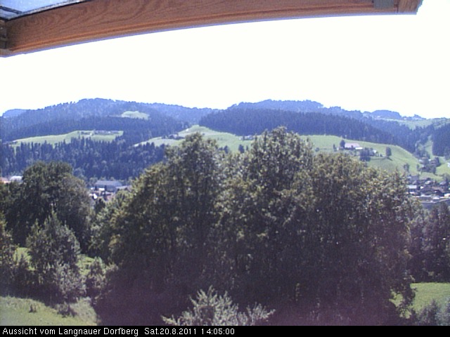 Webcam-Bild: Aussicht vom Dorfberg in Langnau 20110820-140500