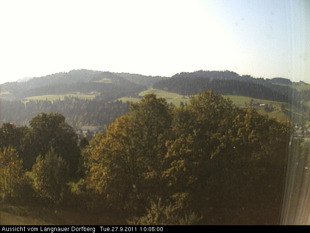 Webcam-Bild: Aussicht vom Dorfberg in Langnau 20110927-100500