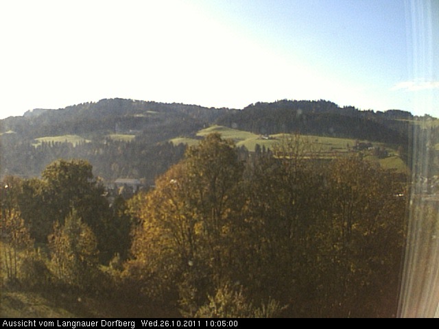 Webcam-Bild: Aussicht vom Dorfberg in Langnau 20111026-100500