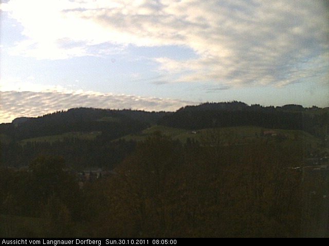 Webcam-Bild: Aussicht vom Dorfberg in Langnau 20111030-080500