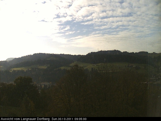 Webcam-Bild: Aussicht vom Dorfberg in Langnau 20111030-090500