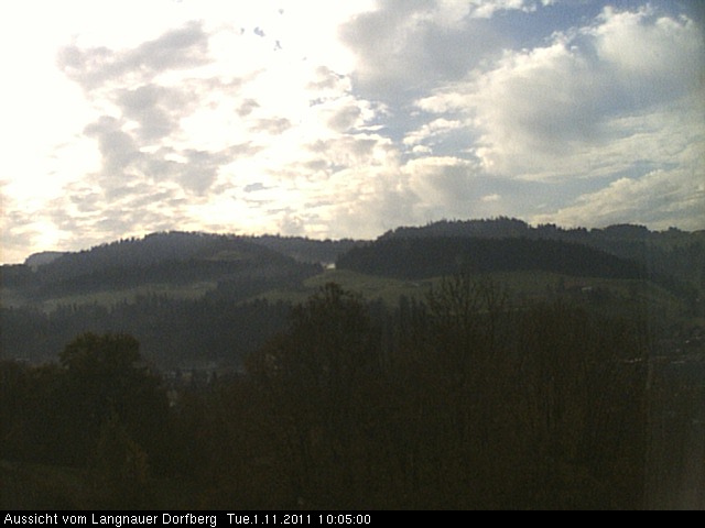 Webcam-Bild: Aussicht vom Dorfberg in Langnau 20111101-100500